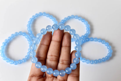 Chalcedony Bracelet (Communication and Peace Of Mind )  DestGlow