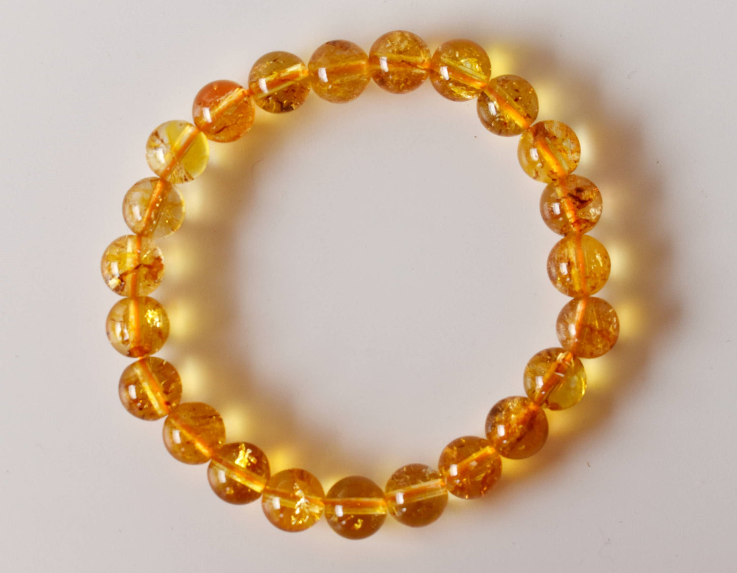 Heated Citrine Bracelet (Protection and Anxiety Relief)  DestGlow