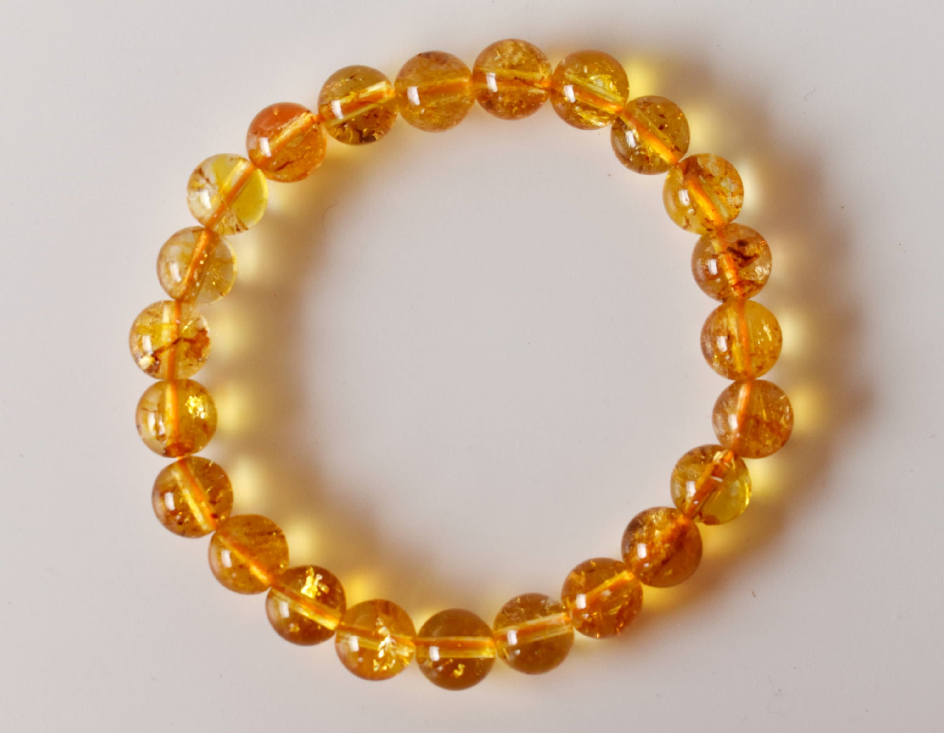 Heated Citrine Bracelet (Protection and Anxiety Relief)  DestGlow