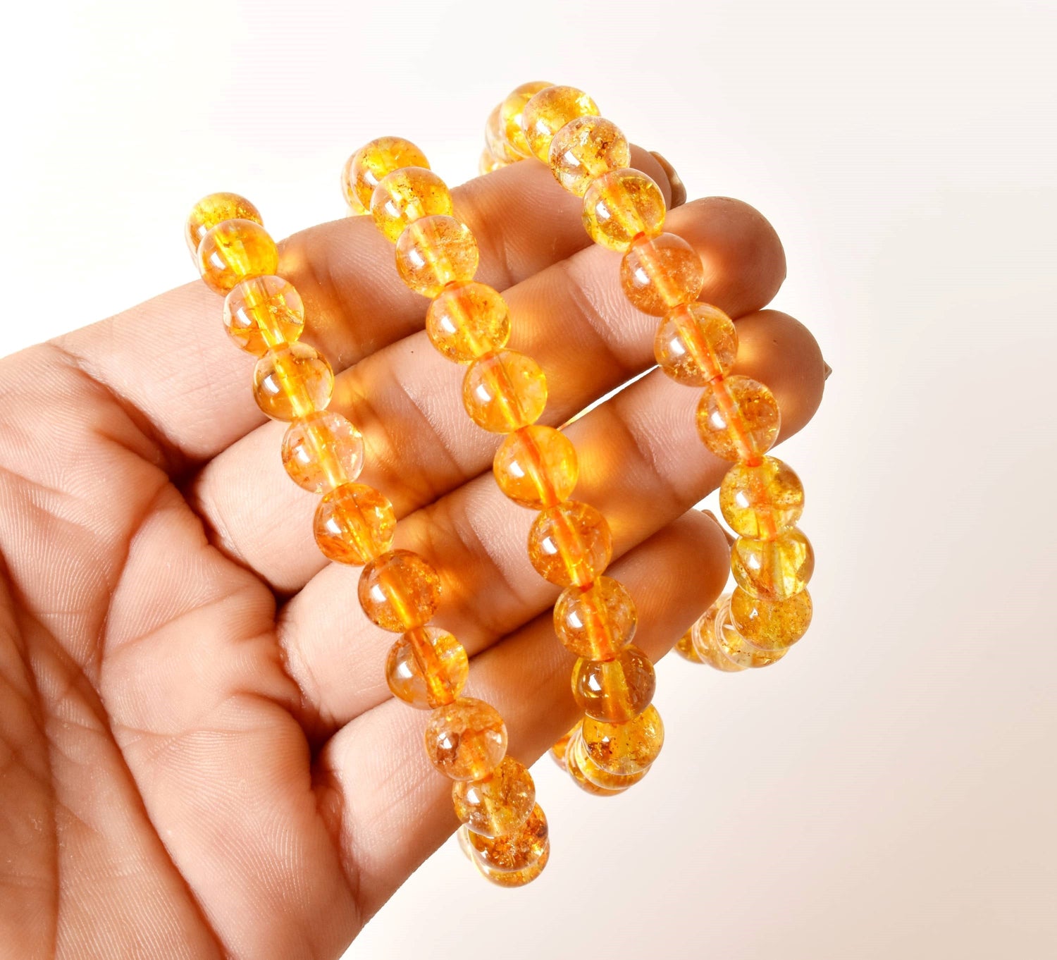 Heated Citrine Bracelet (Protection and Anxiety Relief)  DestGlow