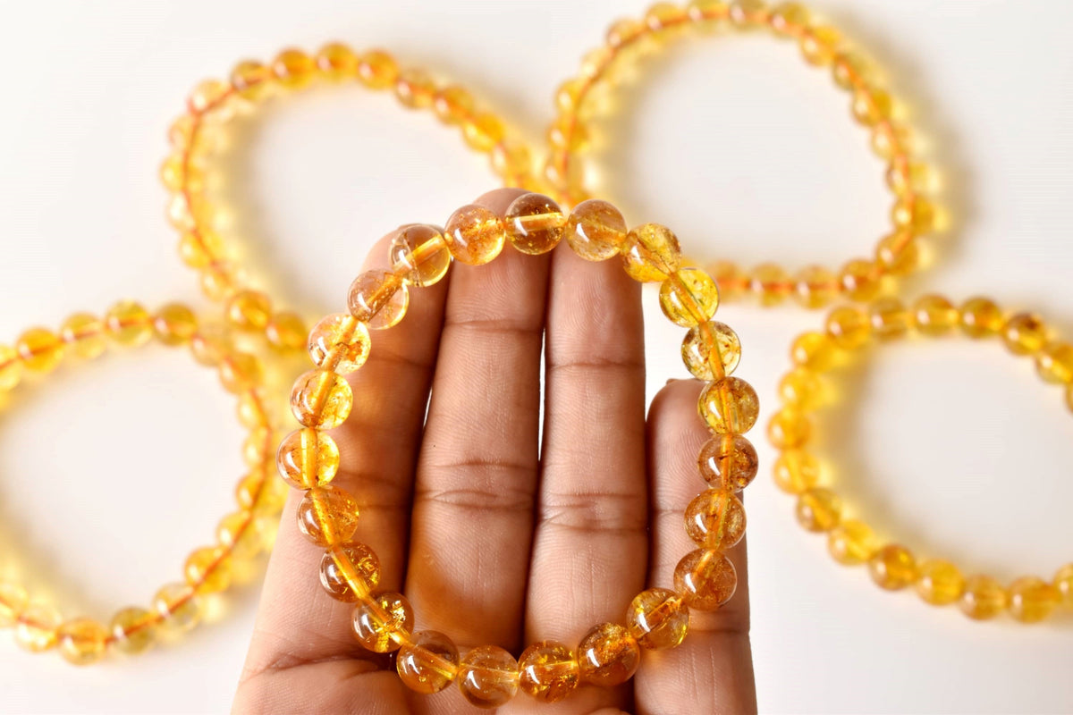 Heated Citrine Bracelet (Protection and Anxiety Relief)  DestGlow