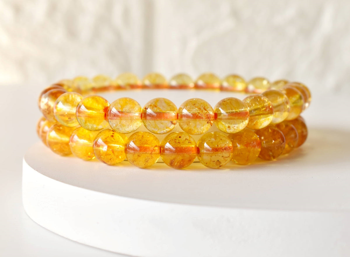 Heated Citrine Bracelet (Protection and Anxiety Relief)  DestGlow