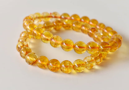 Heated Citrine Bracelet (Protection and Anxiety Relief)  DestGlow