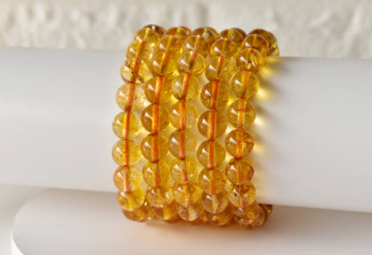 Heated Citrine Bracelet (Protection and Anxiety Relief)  DestGlow