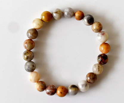 Crazy Lace Agate Bracelet (Purification and Chakra Cleansing)  DestGlow