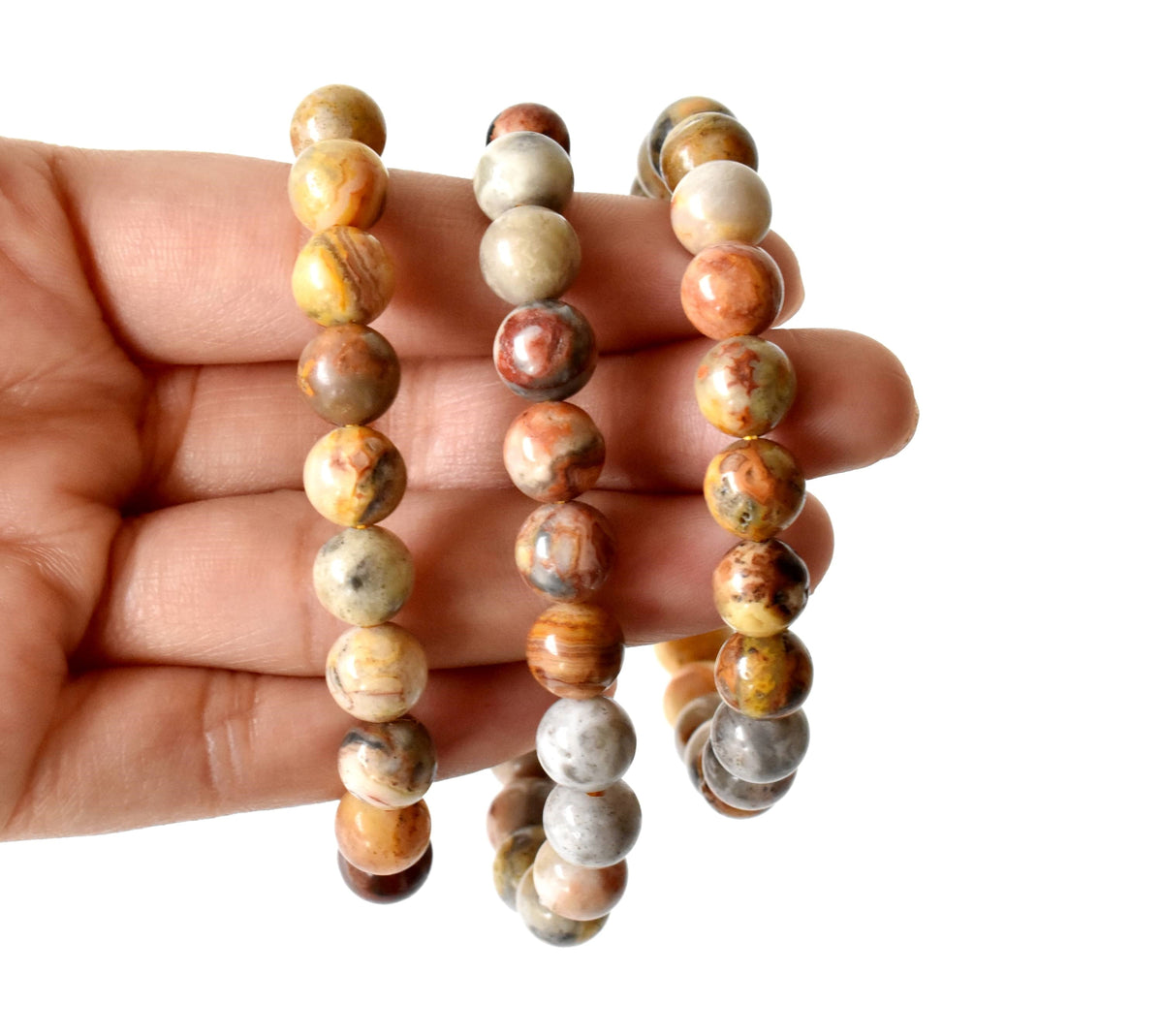 Crazy Lace Agate Bracelet (Purification and Chakra Cleansing)  DestGlow