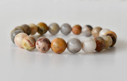 Crazy Lace Agate Bracelet (Purification and Chakra Cleansing)  DestGlow