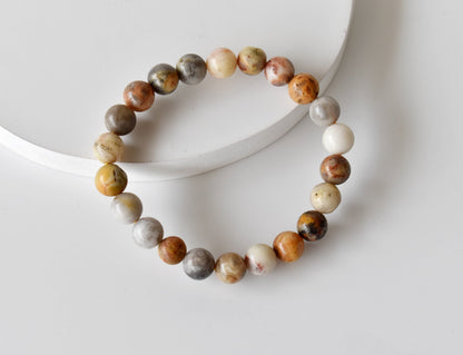 Crazy Lace Agate Bracelet (Purification and Chakra Cleansing)  DestGlow