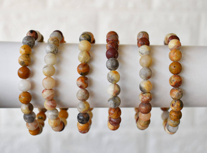 Crazy Lace Agate Bracelet (Purification and Chakra Cleansing)  DestGlow
