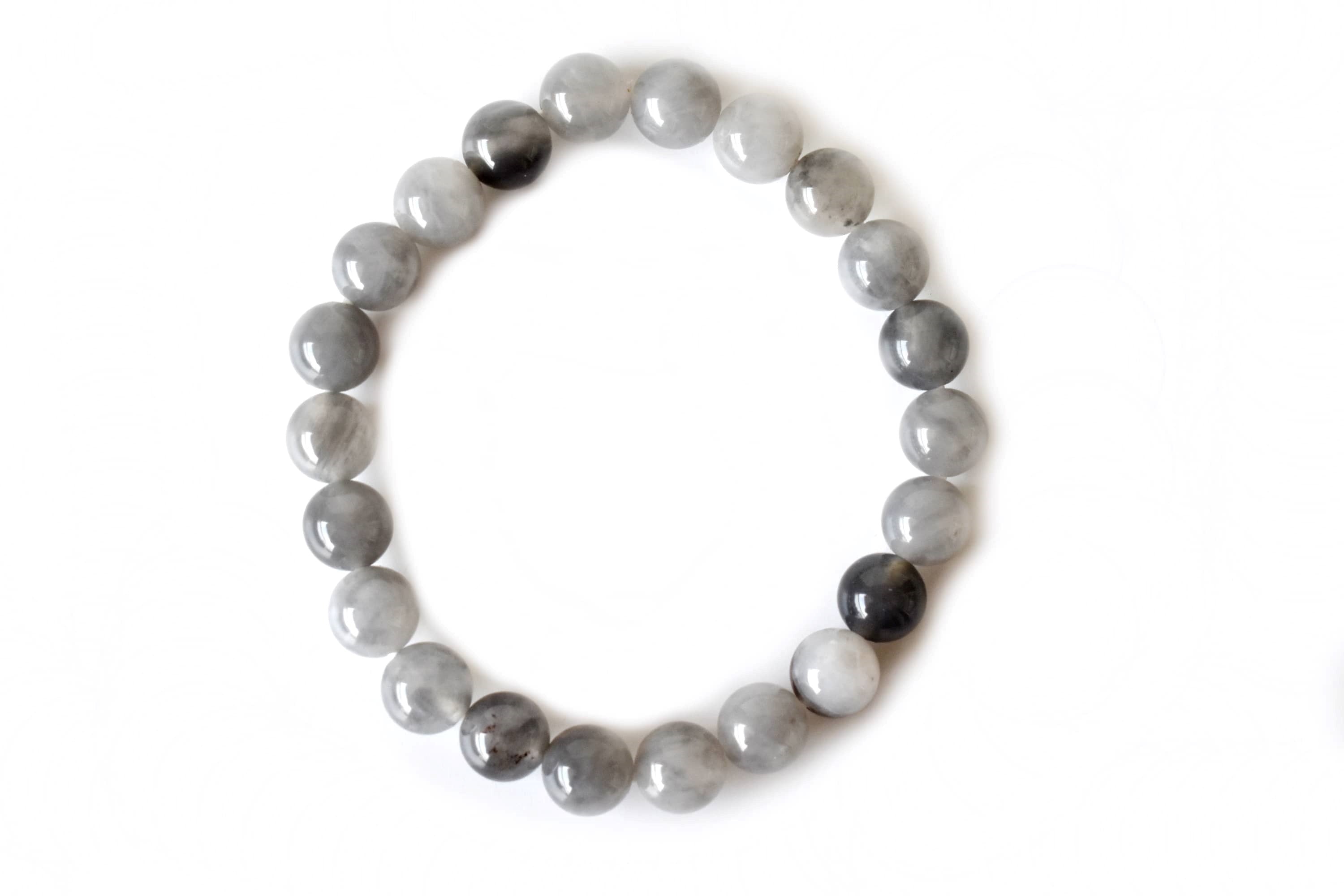 Cloudy Quartz Bracelet (Grounding and Support)  DestGlow