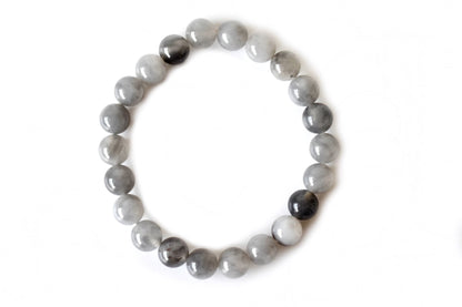 Cloudy Quartz Bracelet (Grounding and Support)  DestGlow