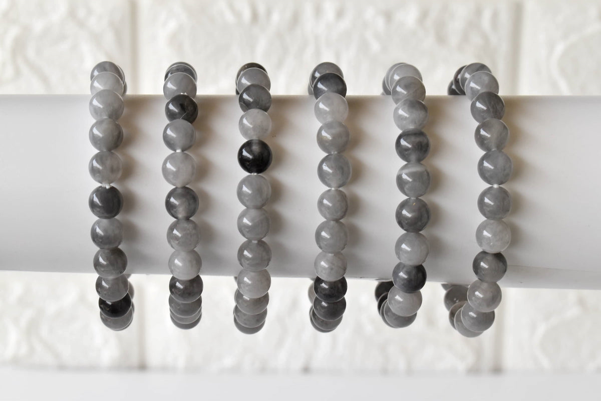 Cloudy Quartz Bracelet (Grounding and Support)  DestGlow