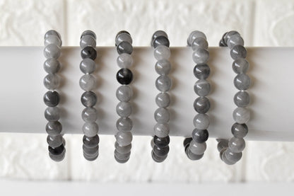 Cloudy Quartz Bracelet (Grounding and Support)  DestGlow