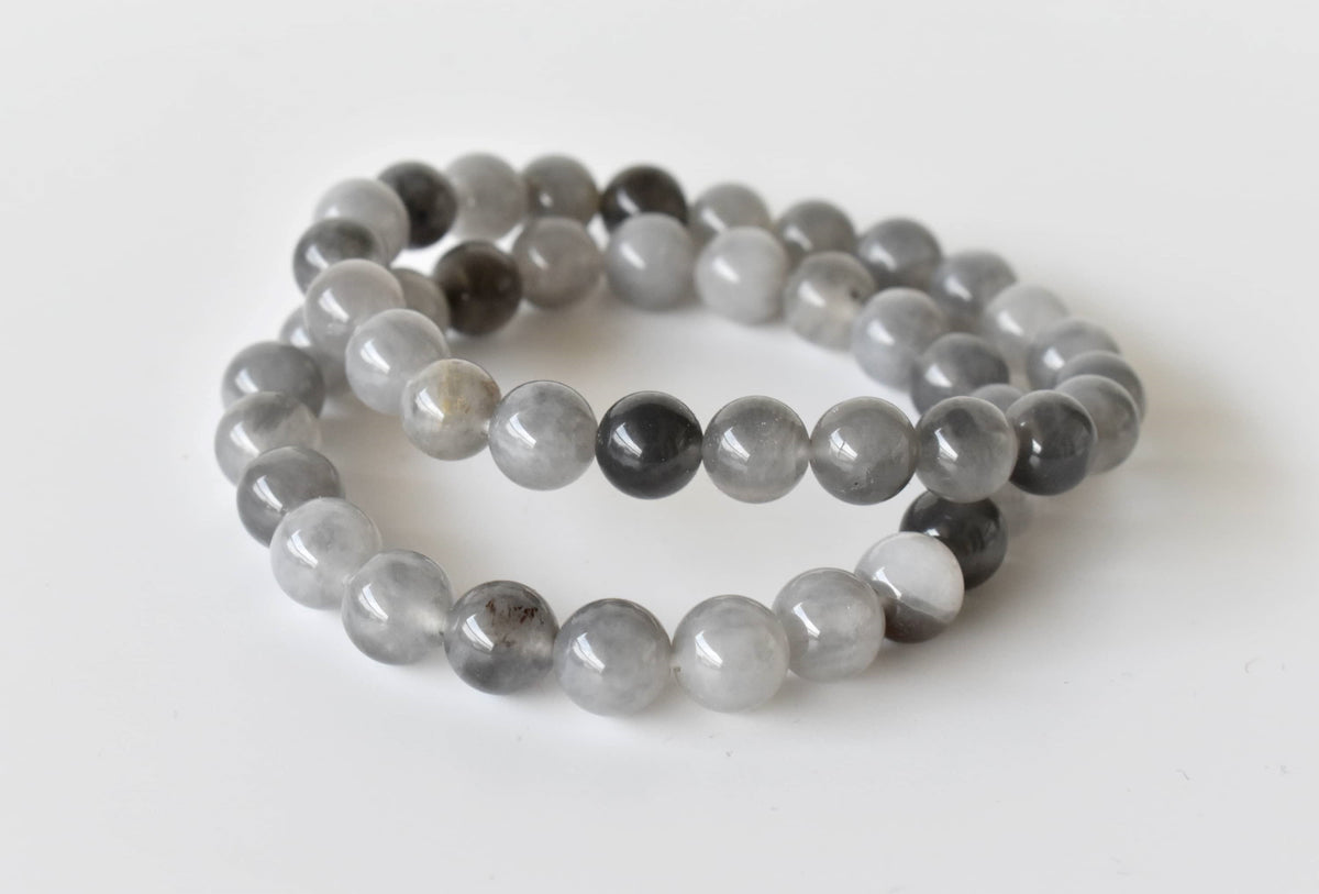 Cloudy Quartz Bracelet (Grounding and Support)  DestGlow
