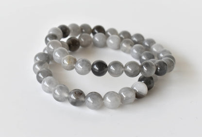 Cloudy Quartz Bracelet (Grounding and Support)  DestGlow