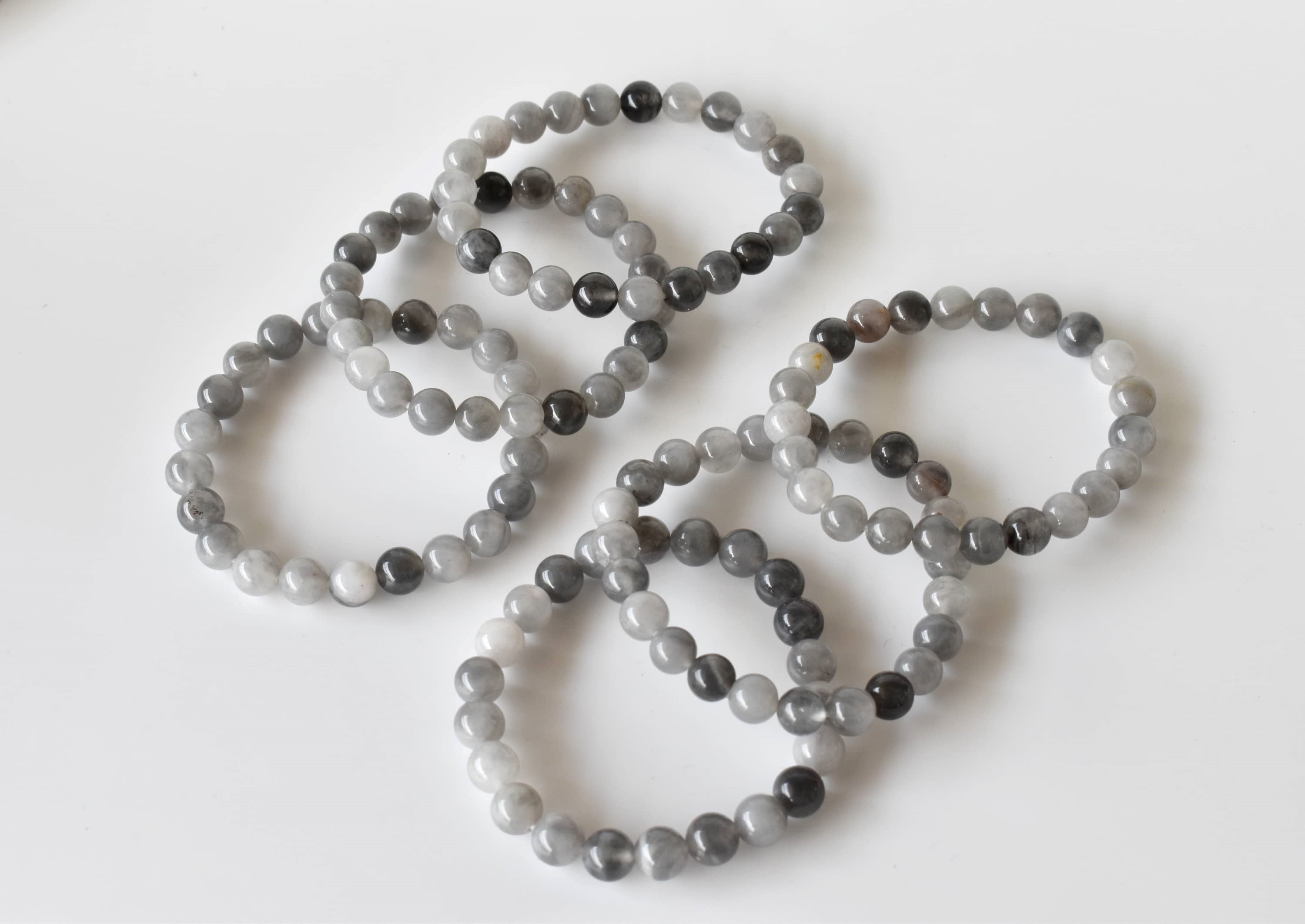 Cloudy Quartz Bracelet (Grounding and Support)  DestGlow