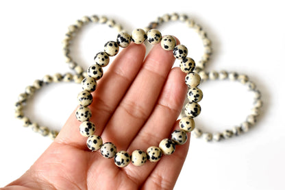 Dalmatian Jasper Bracelet(Altruism and Past Life Recall)  DestGlow