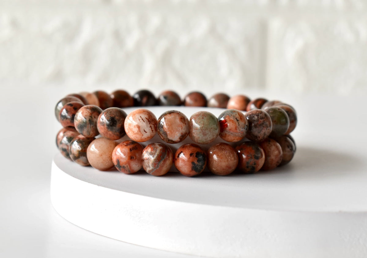 Fire Agate Bracelet(Prosperity and Spiritual Growth)  DestGlow