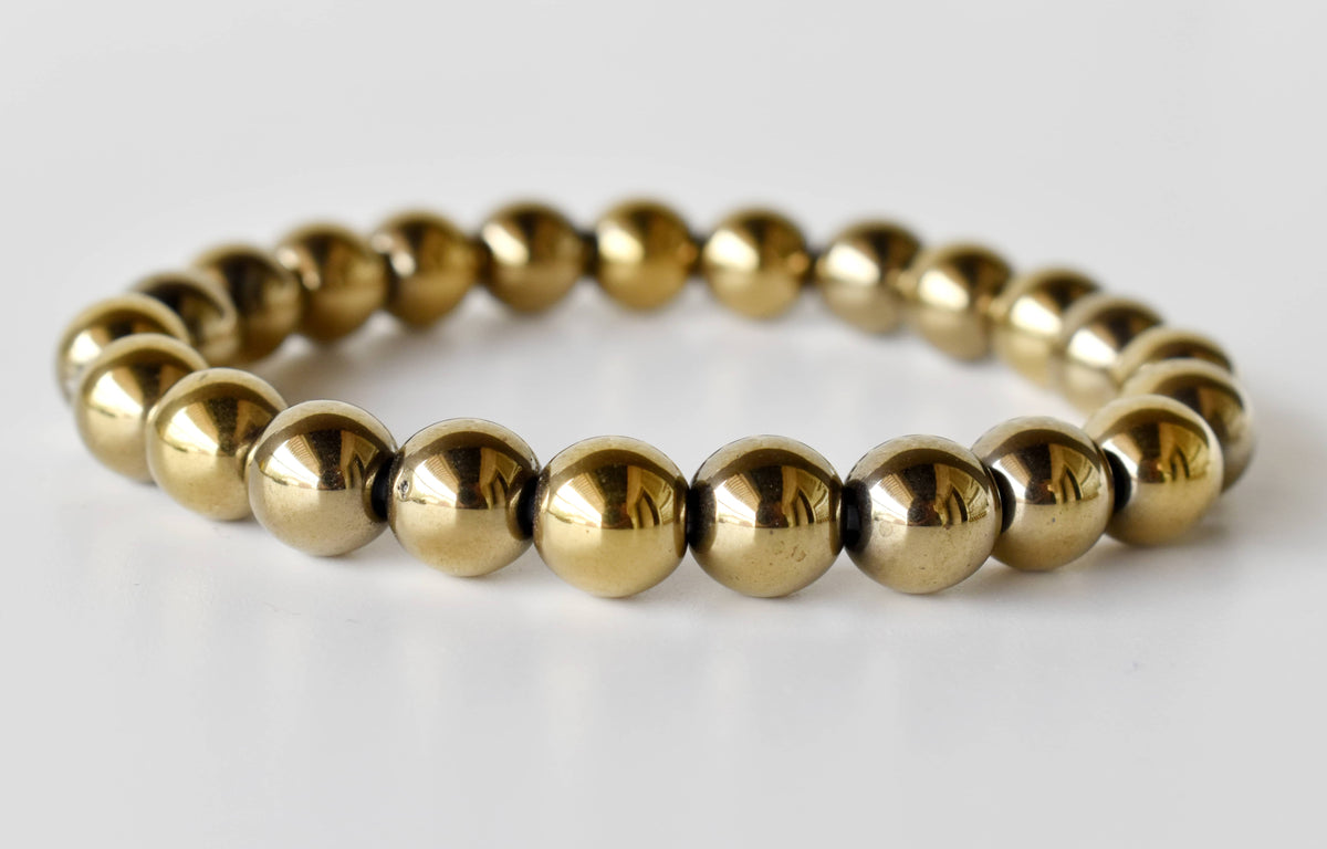 Golden Hematite Bracelet (Grounding and Courage)  DestGlow