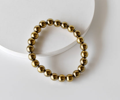 Golden Hematite Bracelet (Grounding and Courage)  DestGlow