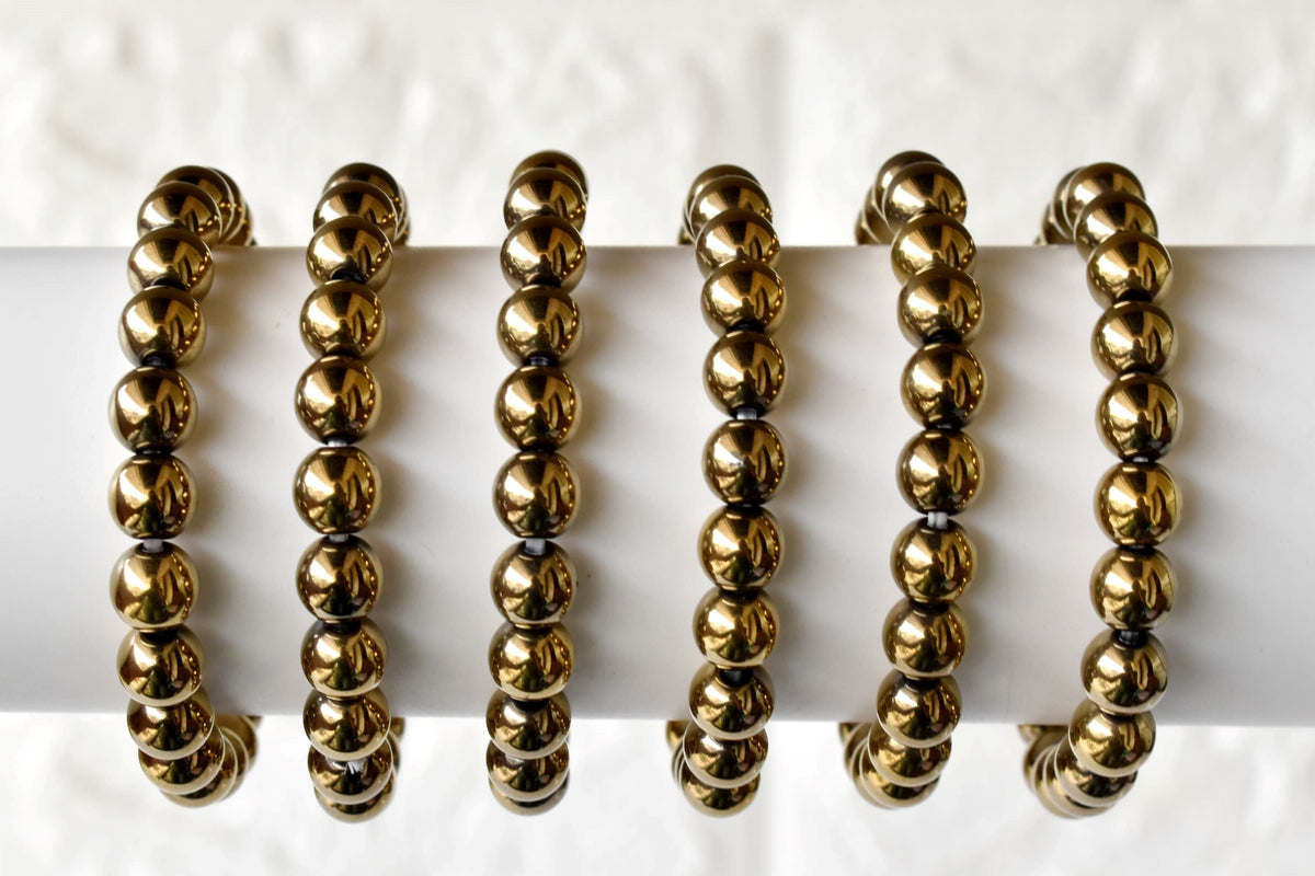 Golden Hematite Bracelet (Grounding and Courage)  DestGlow