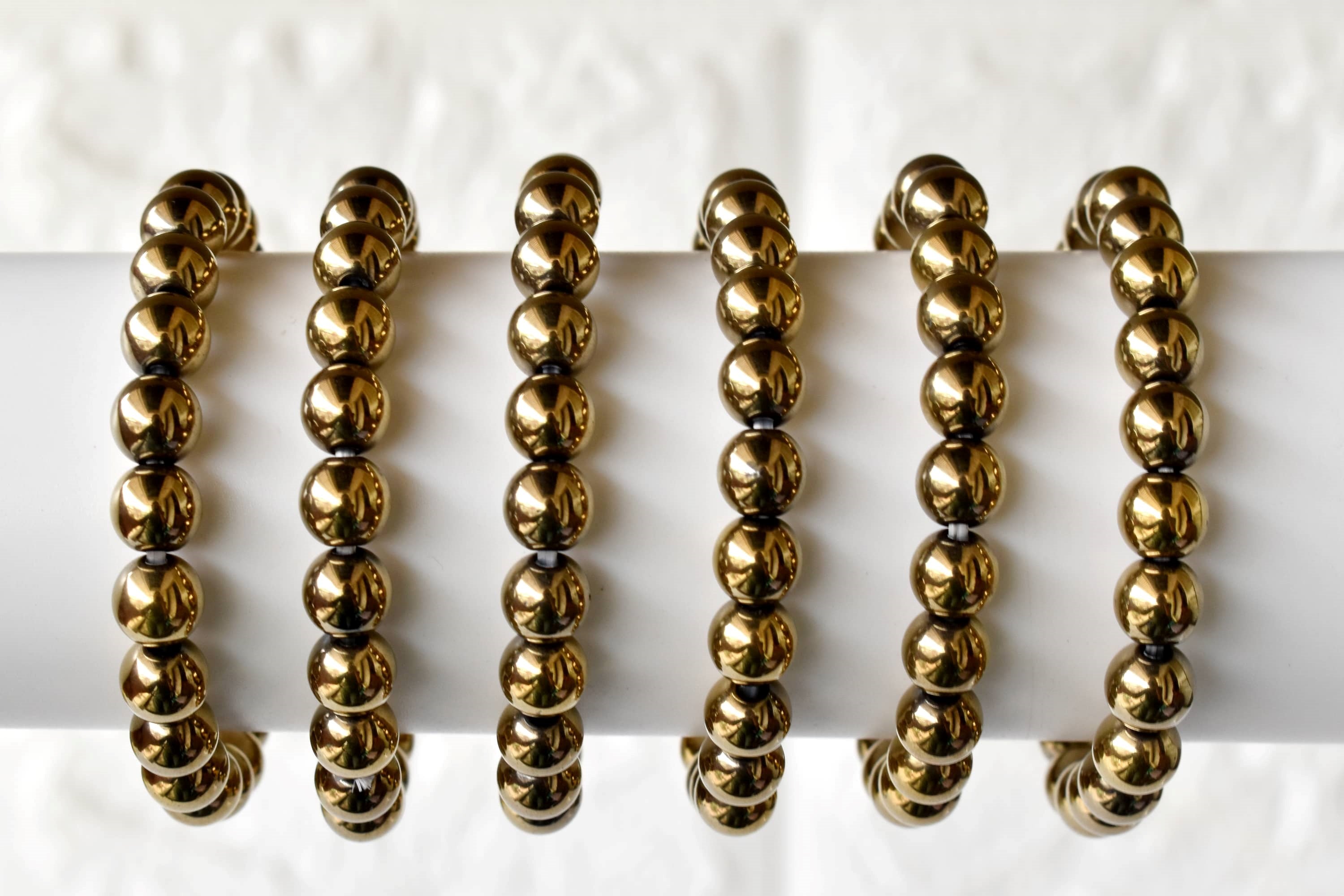 Golden Hematite Bracelet (Grounding and Courage)  DestGlow