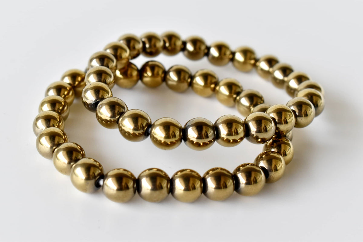 Golden Hematite Bracelet (Grounding and Courage)  DestGlow