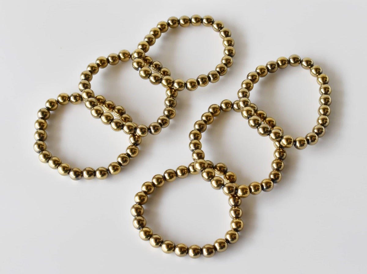Golden Hematite Bracelet (Grounding and Courage)  DestGlow