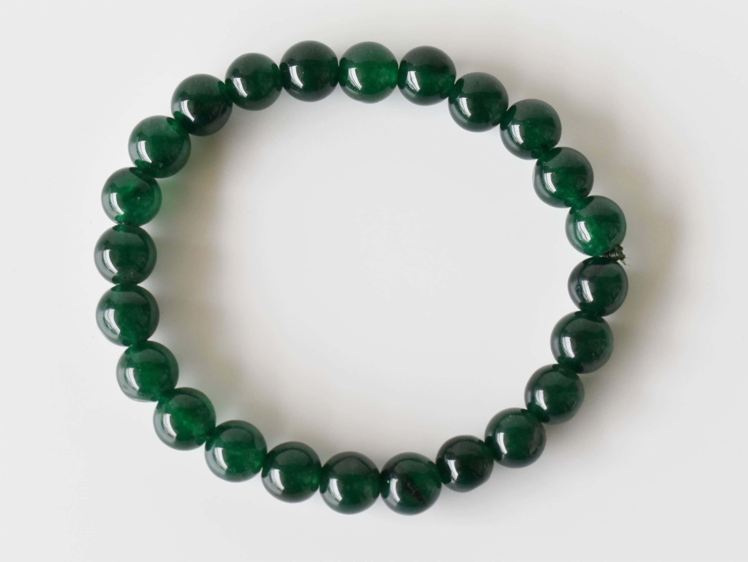 Green Jade Bracelet (Wisdom, Balance)  DestGlow