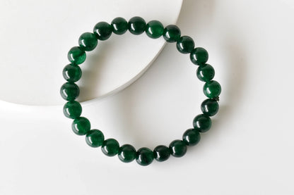 Green Jade Bracelet (Wisdom, Balance)  DestGlow