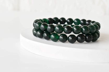 Green Jade Bracelet (Wisdom, Balance)  DestGlow