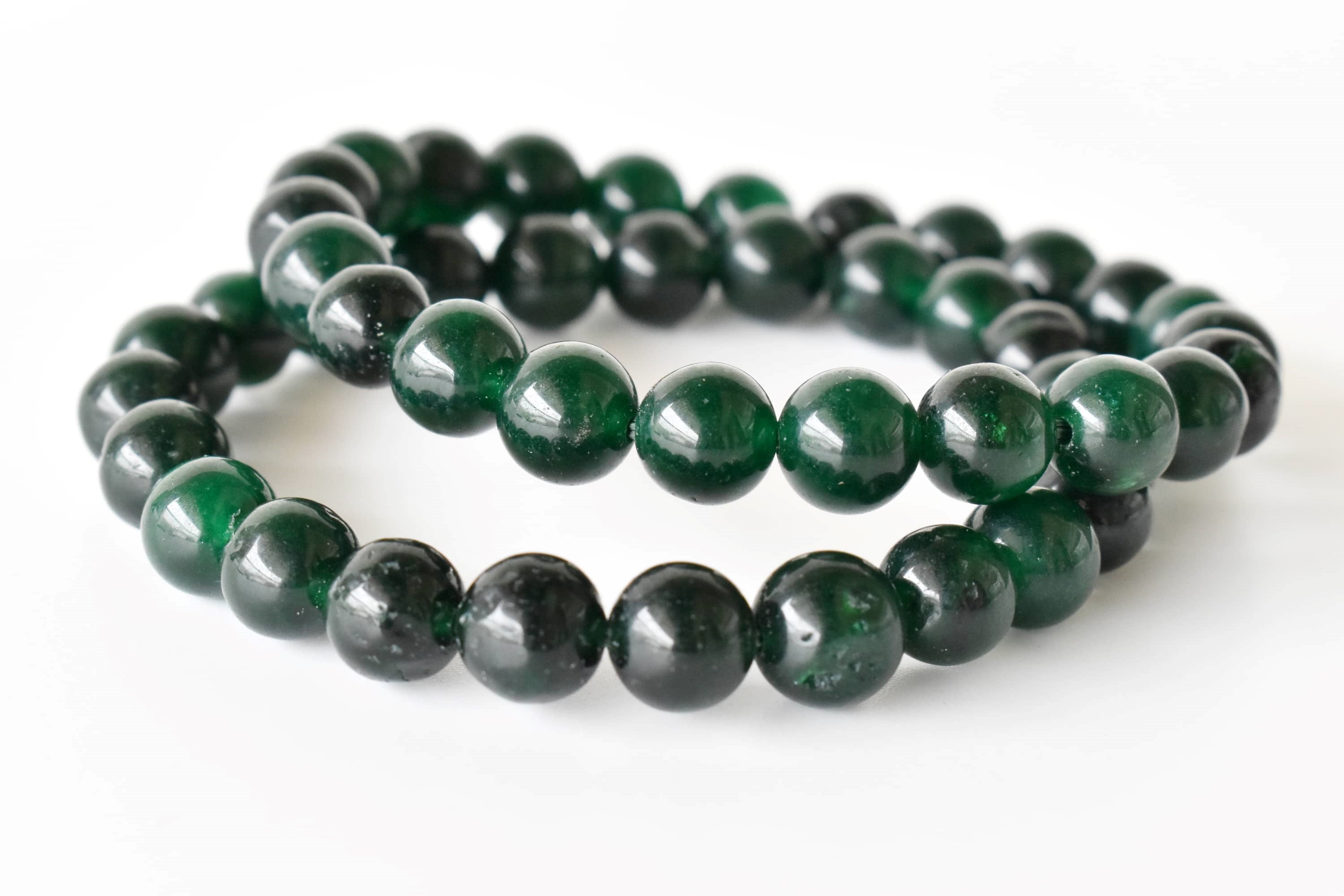 Green Jade Bracelet (Wisdom, Balance)  DestGlow