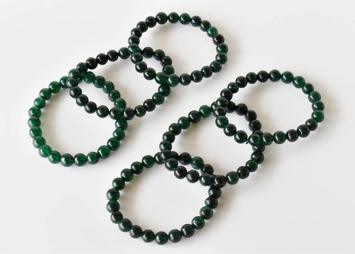 Green Jade Bracelet (Wisdom, Balance)  DestGlow