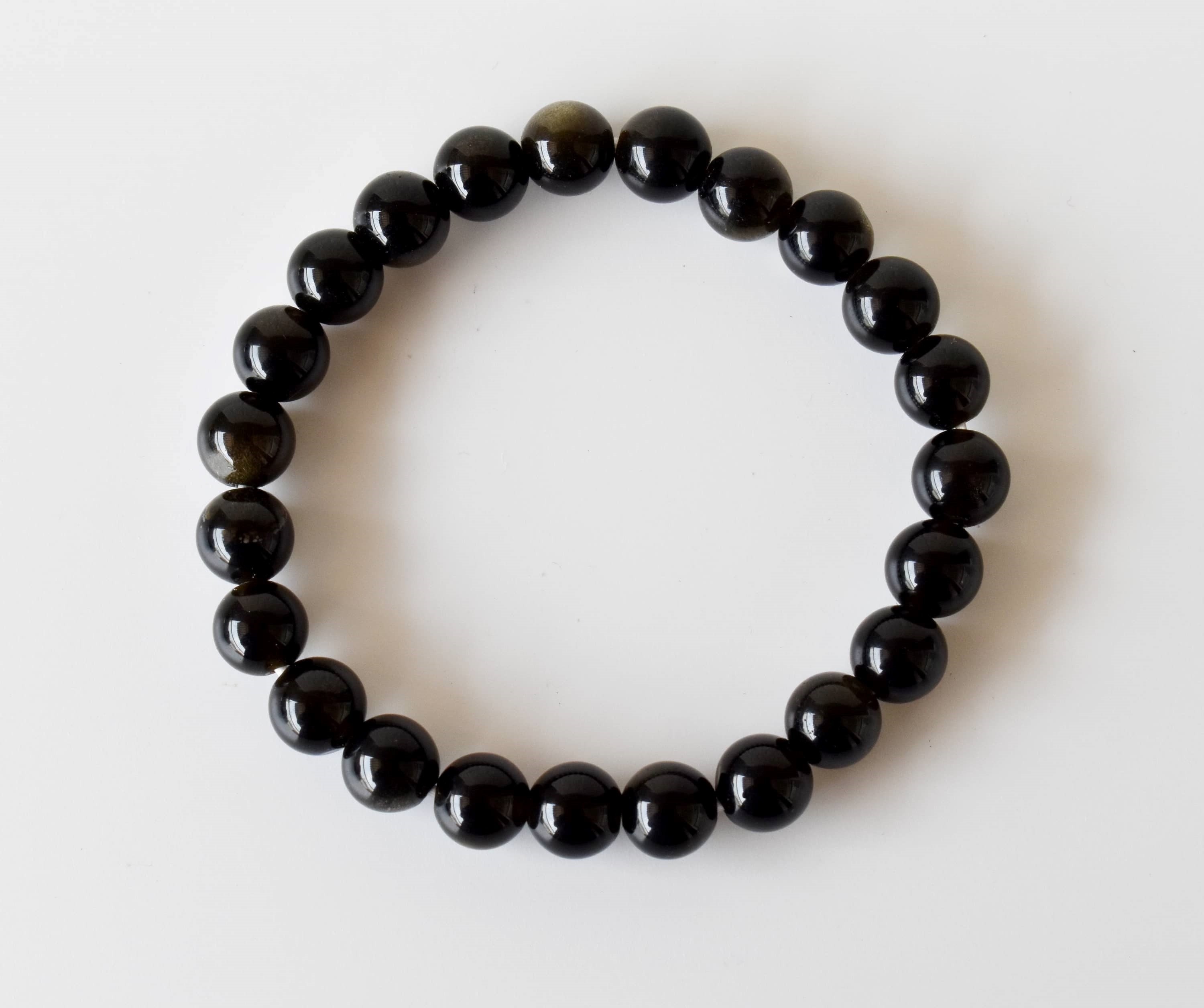 Golden Obsidian Bracelet (Trauma and Releases Imbalances, Negative Energies)  DestGlow