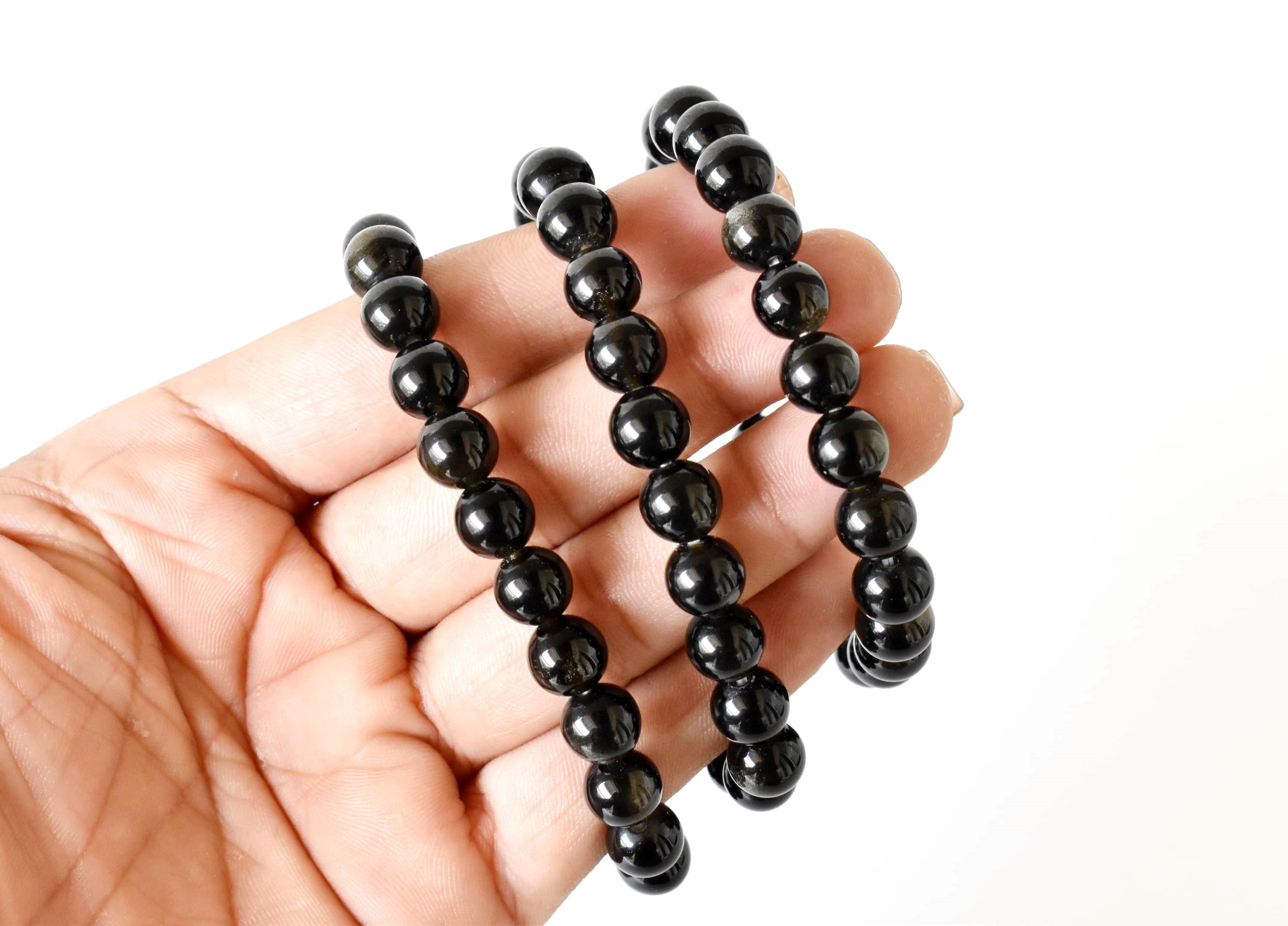 Golden Obsidian Bracelet (Trauma and Releases Imbalances, Negative Energies)  DestGlow