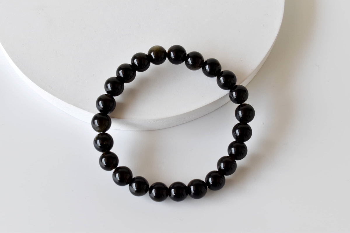 Golden Obsidian Bracelet (Trauma and Releases Imbalances, Negative Energies)  DestGlow