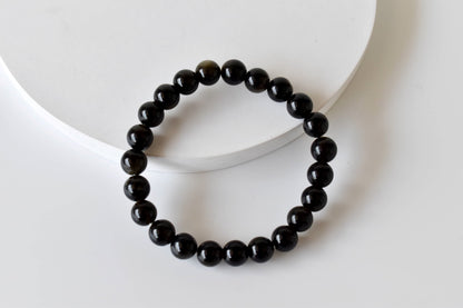 Golden Obsidian Bracelet (Trauma and Releases Imbalances, Negative Energies)  DestGlow