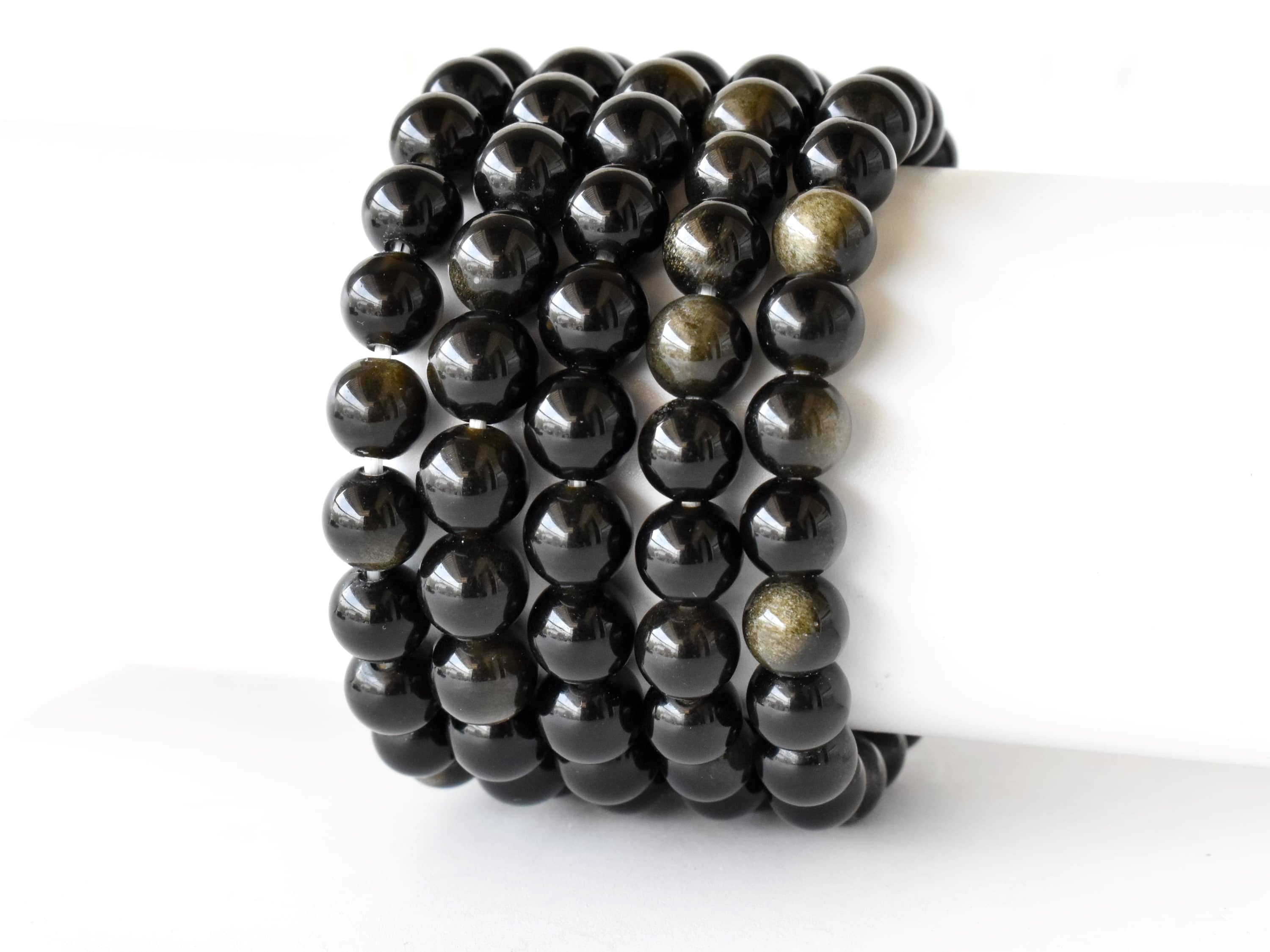Golden Obsidian Bracelet (Trauma and Releases Imbalances, Negative Energies)  DestGlow