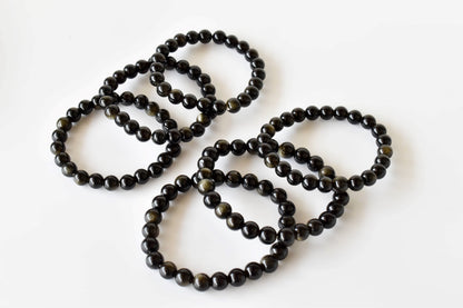 Golden Obsidian Bracelet (Trauma and Releases Imbalances, Negative Energies)  DestGlow