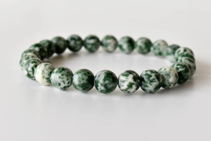 Green Spot Jasper Bracelet (Passion and Creativity)  DestGlow
