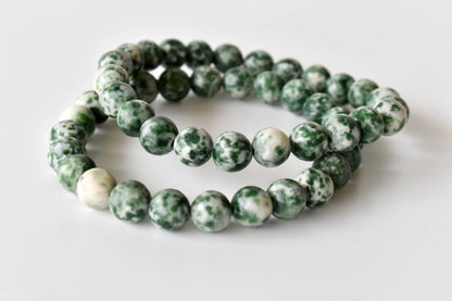 Green Spot Jasper Bracelet (Passion and Creativity)  DestGlow