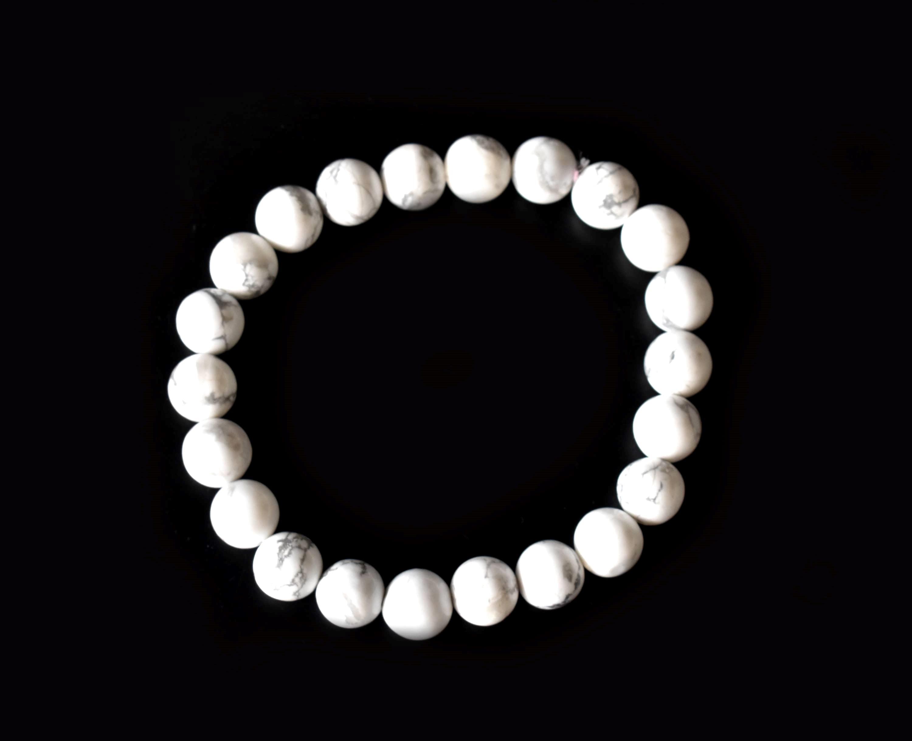 Howlite Bracelet (Insight and  Stress Relief).  DestGlow