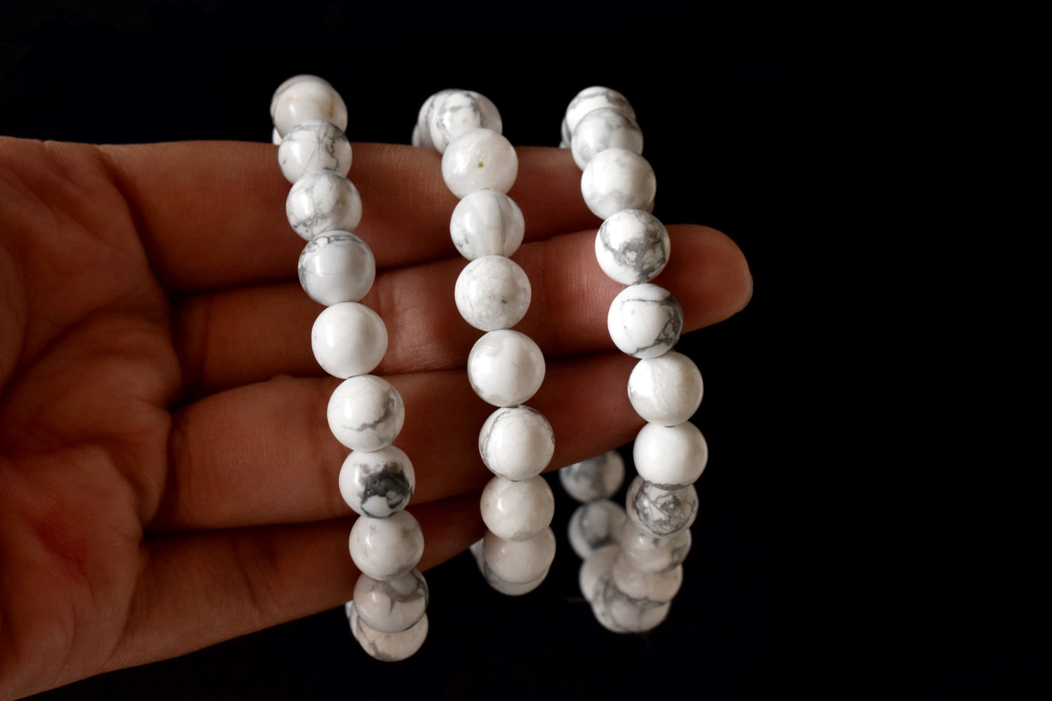 Howlite Bracelet (Insight and  Stress Relief).  DestGlow