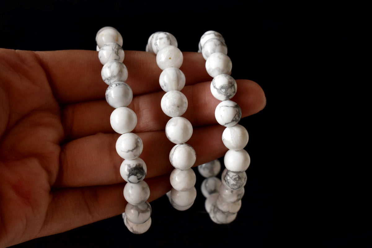 Howlite Bracelet (Insight and  Stress Relief).  DestGlow