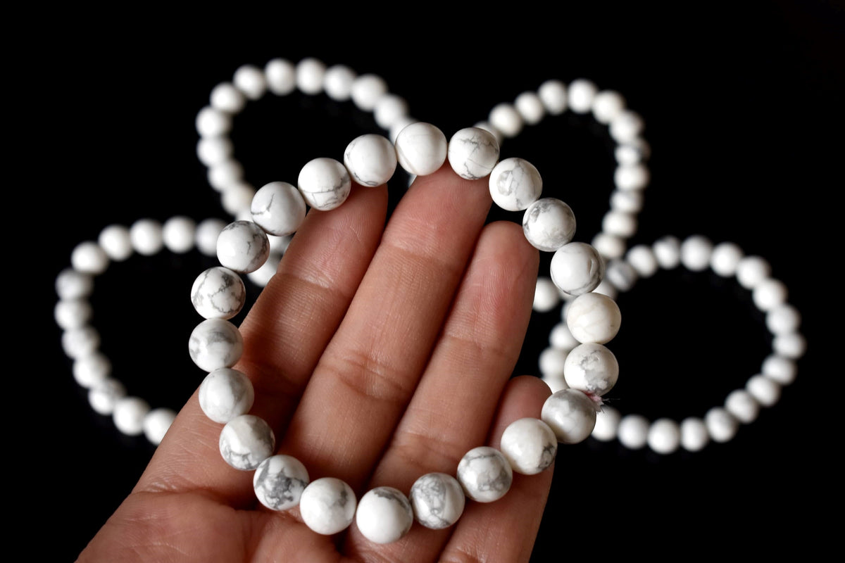 Howlite Bracelet (Insight and  Stress Relief).  DestGlow