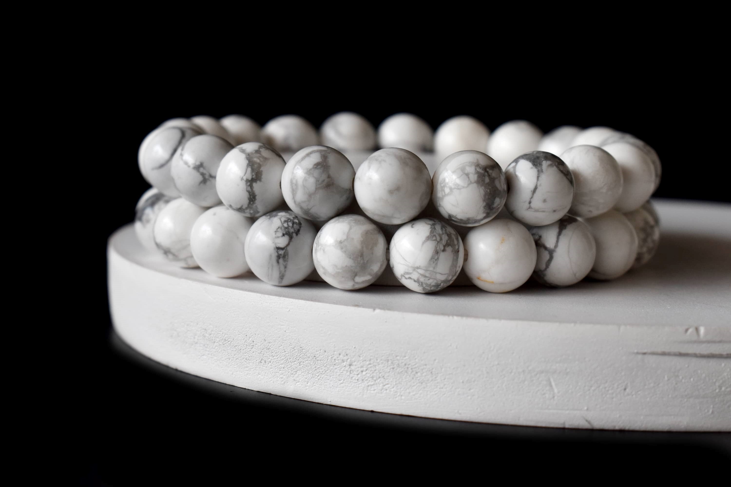 Howlite Bracelet (Insight and  Stress Relief).  DestGlow