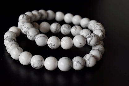 Howlite Bracelet (Insight and  Stress Relief).  DestGlow