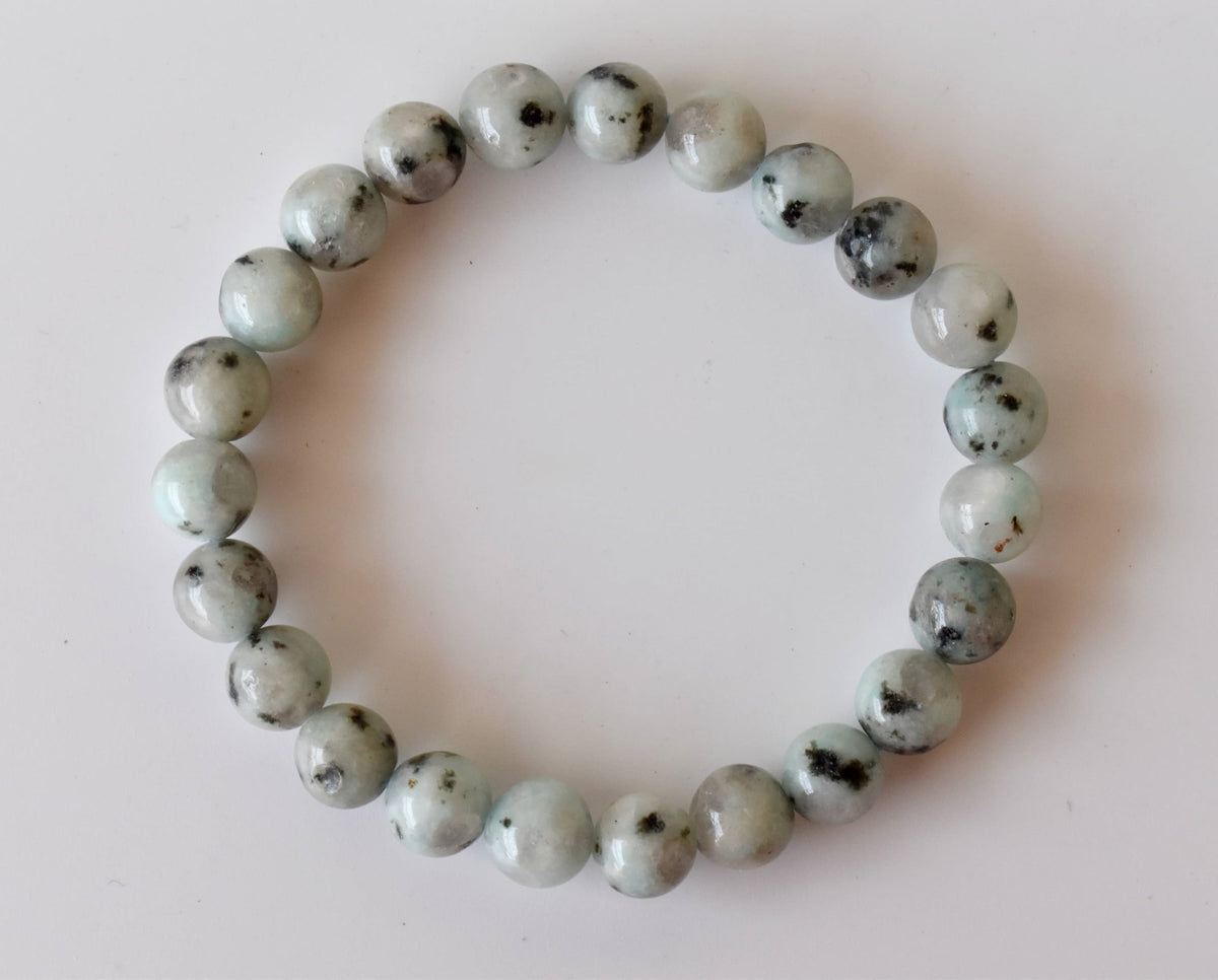 Kiwi Jasper Bracelet (Peace Of Mind and Communicataion)  DestGlow