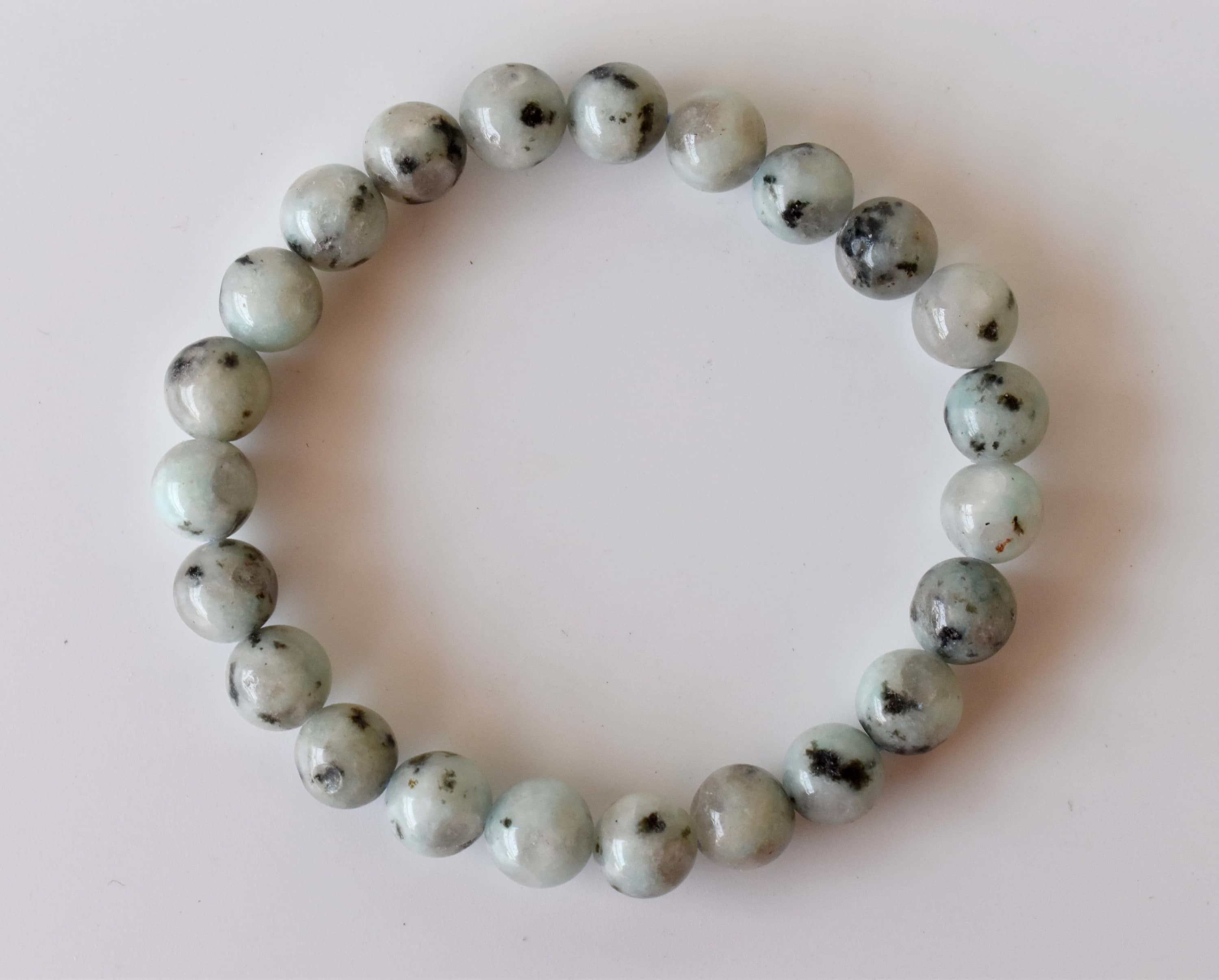 Kiwi Jasper Bracelet (Peace Of Mind and Communicataion)  DestGlow