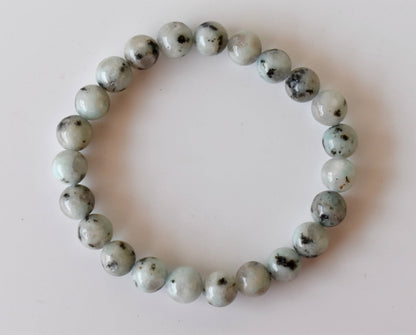 Kiwi Jasper Bracelet (Peace Of Mind and Communicataion)  DestGlow